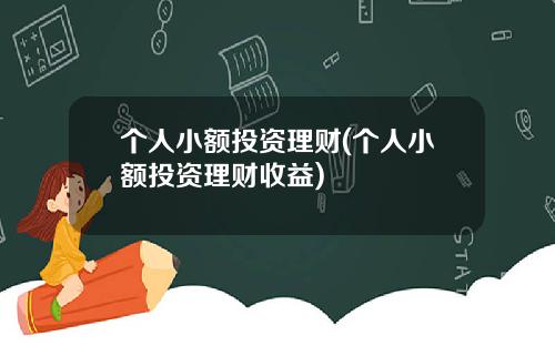 个人小额投资理财(个人小额投资理财收益)