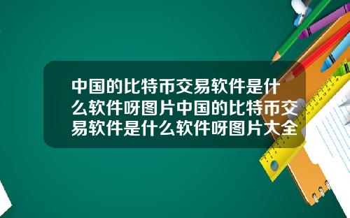 中国的比特币交易软件是什么软件呀图片中国的比特币交易软件是什么软件呀图片大全