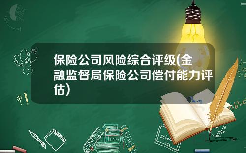 保险公司风险综合评级(金融监督局保险公司偿付能力评估)