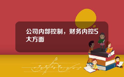 公司内部控制，财务内控5大方面