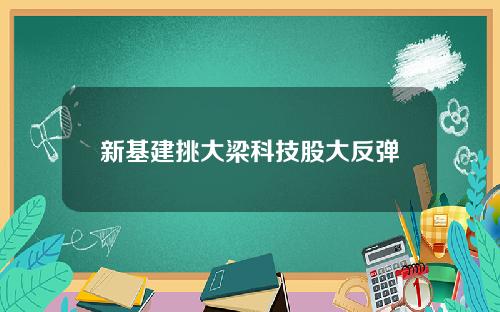 新基建挑大梁科技股大反弹