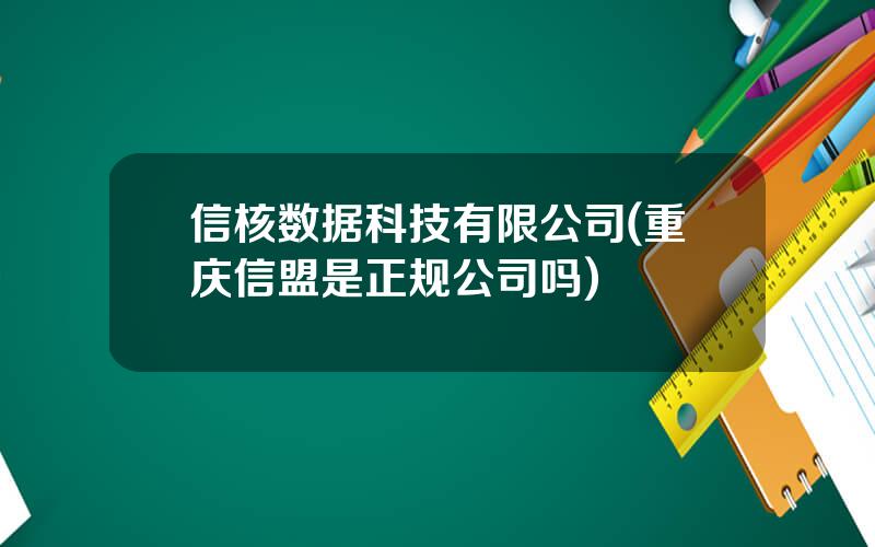 信核数据科技有限公司(重庆信盟是正规公司吗)